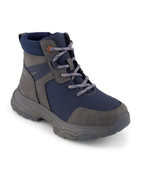 Ботинки Kenneth Cole New York Niko Otto Lace Up Boots для мальчиков, цвет: Тёмно-синий