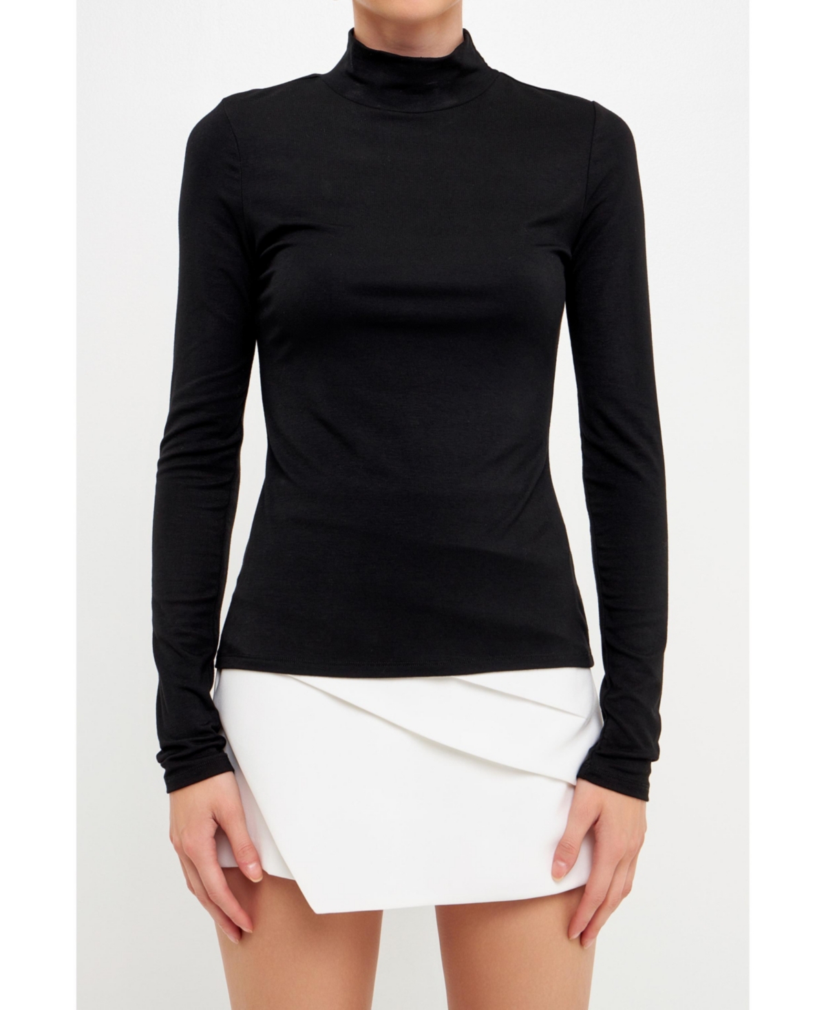 endless rose Women's Mock Neck Top