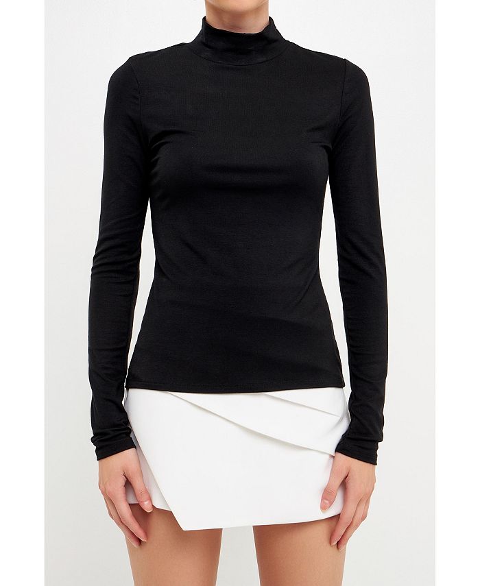 endless rose Women's Mock Neck Top Macy's