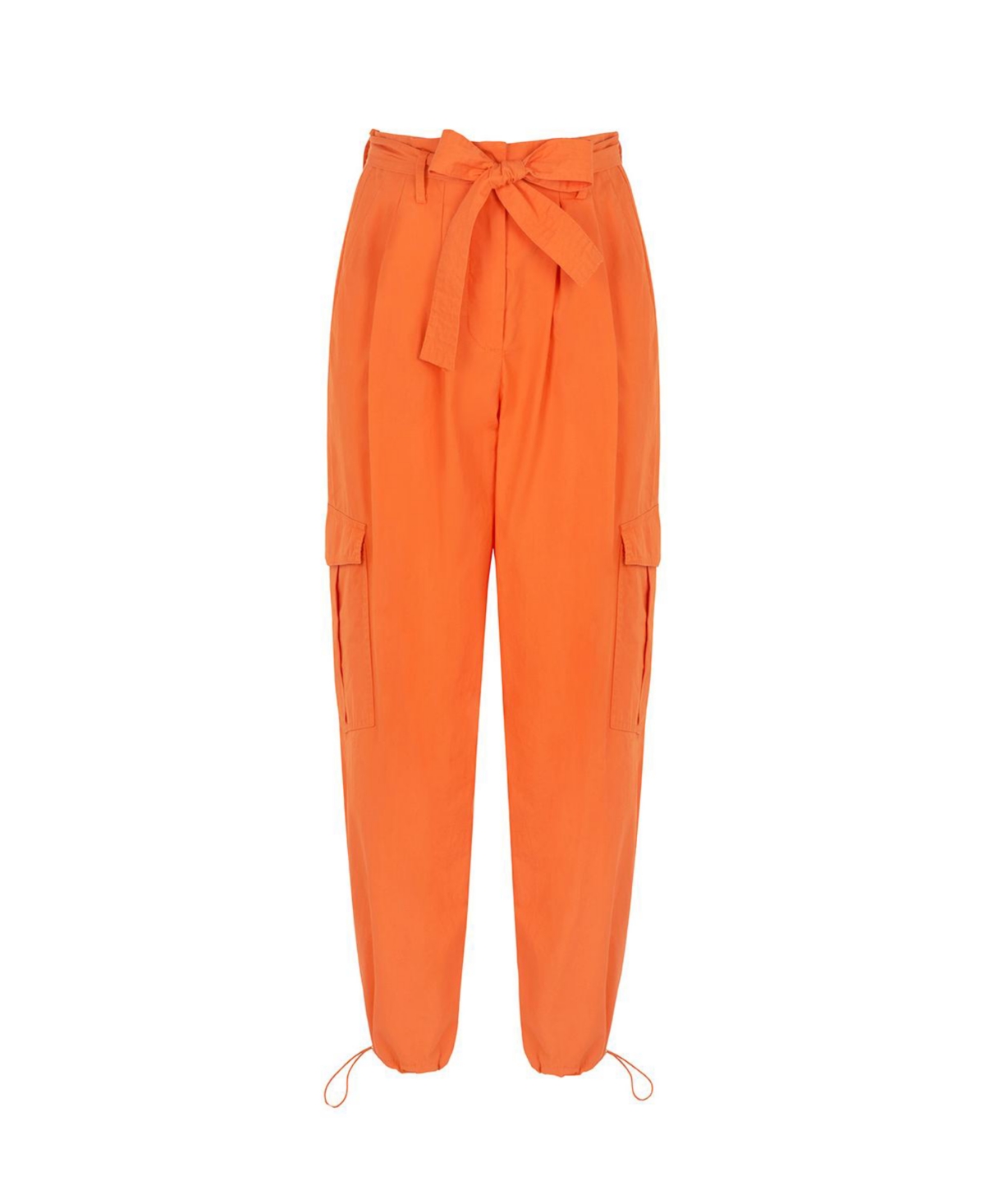 Nocturne Belted Cargo Pants In Orange