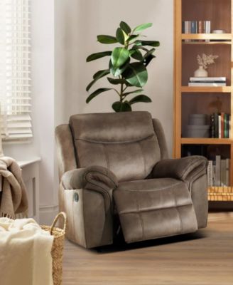 White Label Calico 42" Glider Reclining Chair