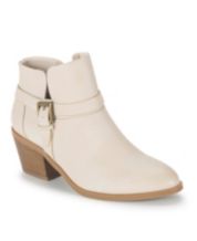 macy's white ankle boots