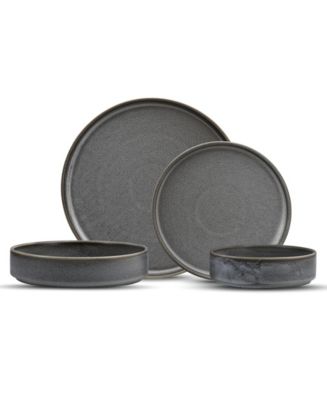Fortessa Sound Thunder 16 Pc. Dinnerware Set, Service for 4 - Macy's