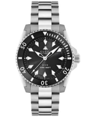 Gucci - Men's Swiss Automatic Dive Stainless Steel Bracelet Watch 40mm
