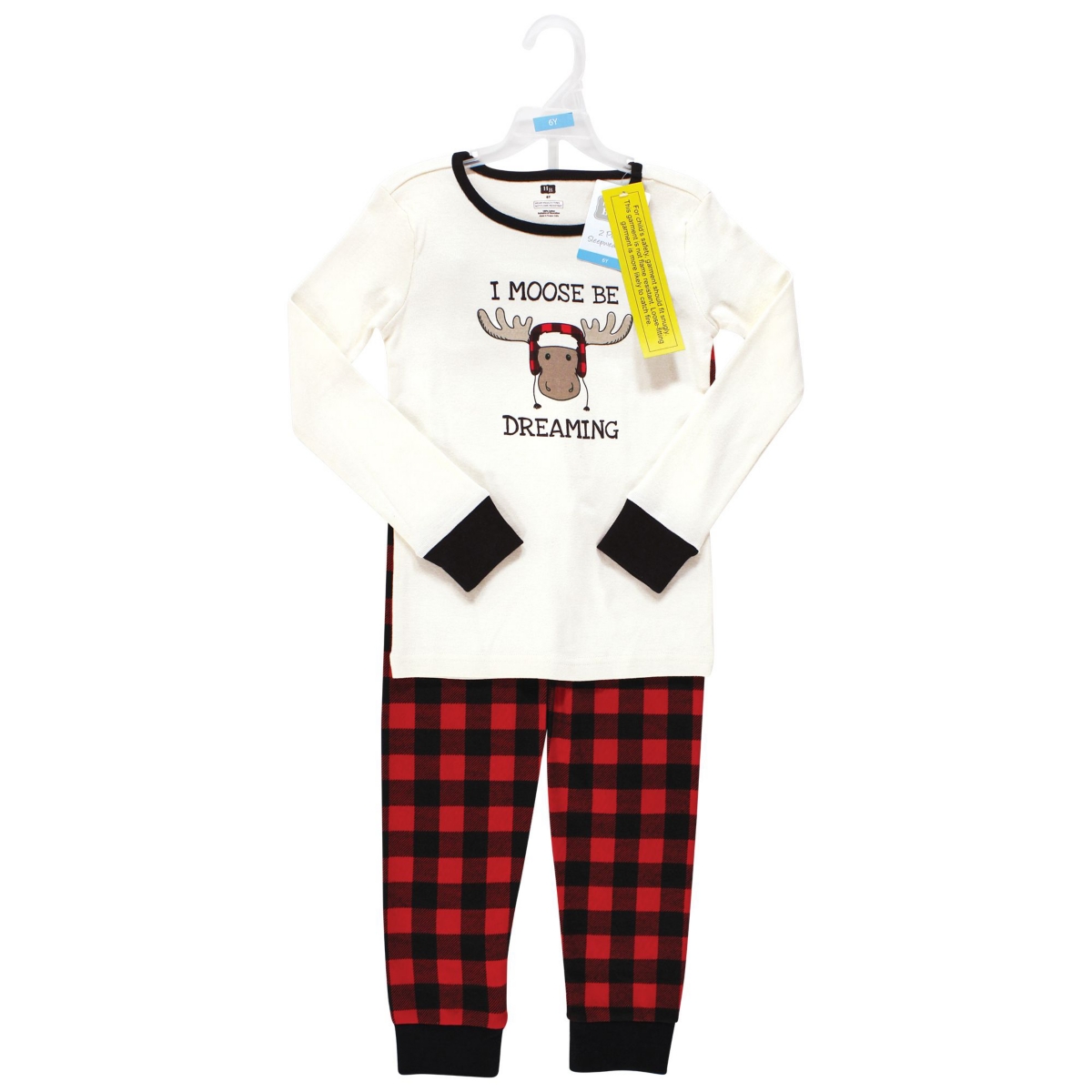 Hudson Baby Big Boys Cotton Pajama Set, Moose Be Dreaming