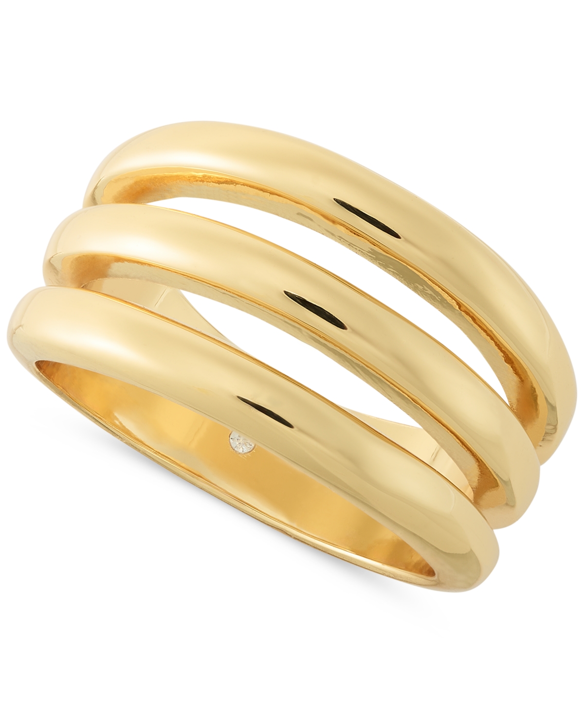 On 34th Three Row Ring, Created For Macy's In Gold