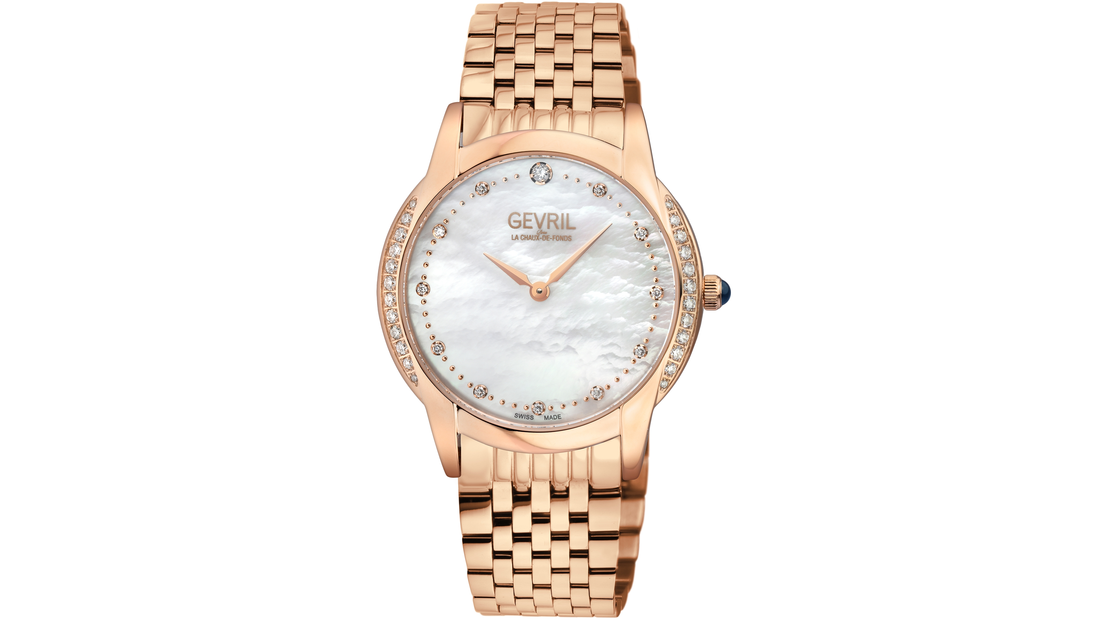 Gevril Women's Airolo Rose Stainless Steel Watch 36mm