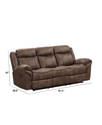 Harris 87" Fabric Manual Recliner Sofa