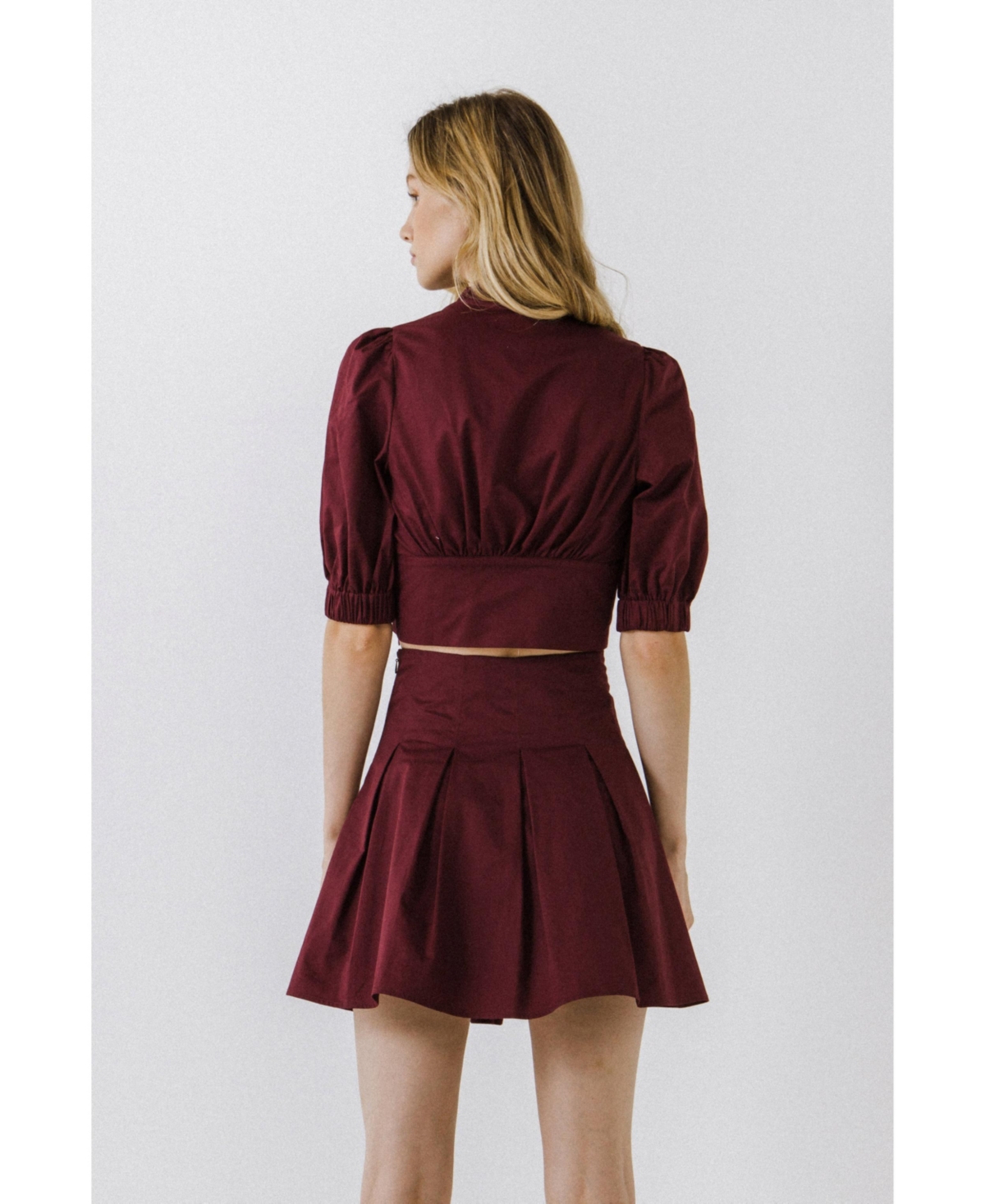 endless rose Women's Tied Front Cropped Top