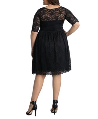 Plus Size Luna Lace Cocktail Midi Dress