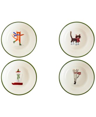 Tabletops Unlimited - Furry Cats Cereal Bowls, Set of 4