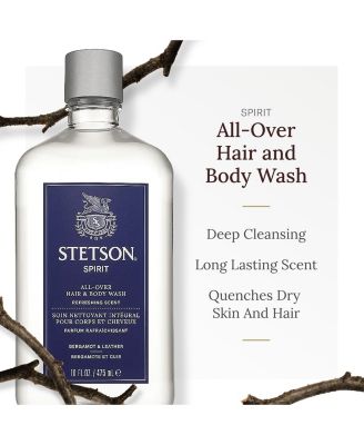 Scent Beauty, Stetson Spirit All Over Hair & Body Wash - 3 Pack