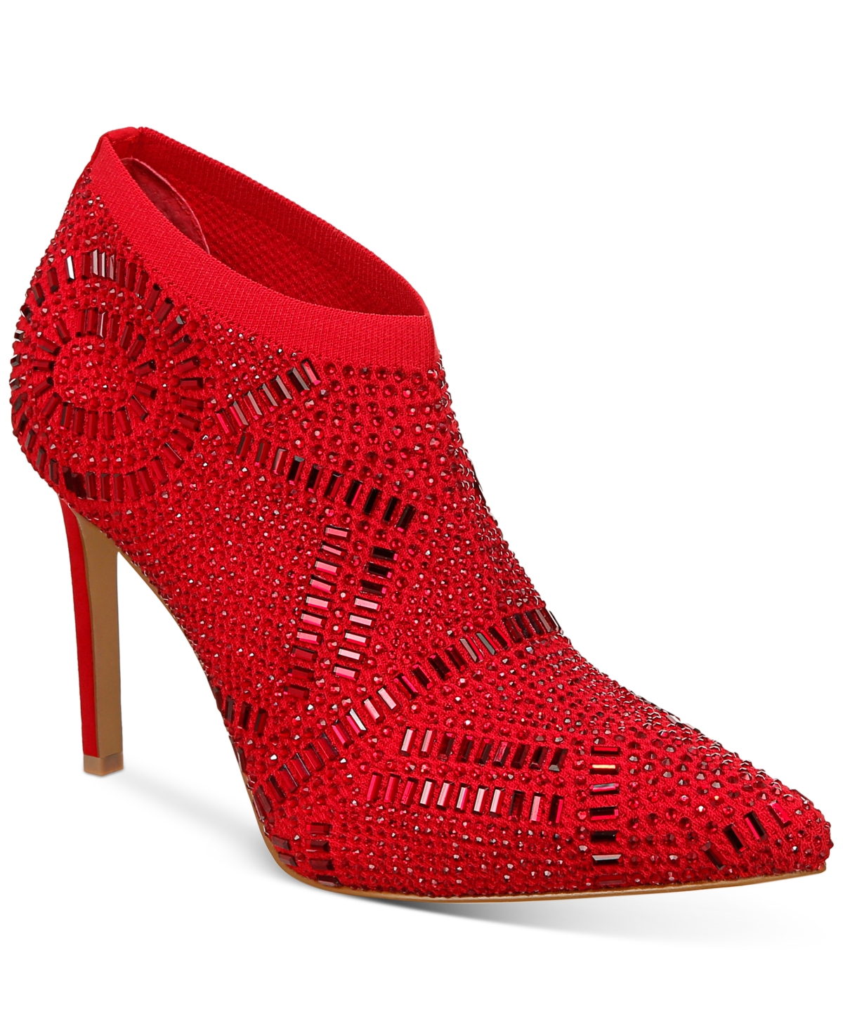 Thalia Sodi Women's Karmen Ankle Booties In Red Flyknit