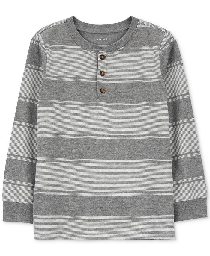 Carter's Big Boys Striped Henley T-shirt - Macy's