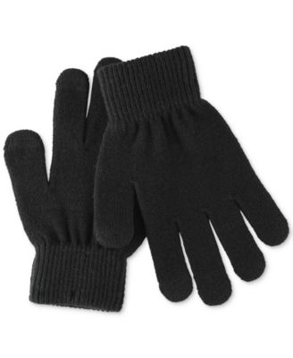 Men's Solid-Color Knit Gloves, Created for Macy's