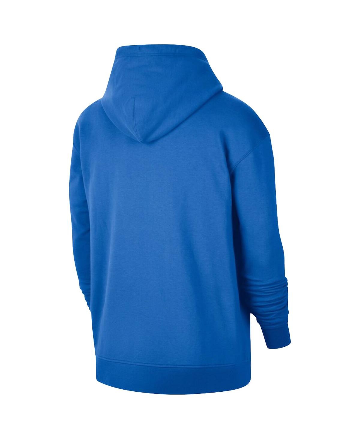 Shop Jordan Men's  Blue Ucla Bruins Travel Fleece Full-zip Hoodie