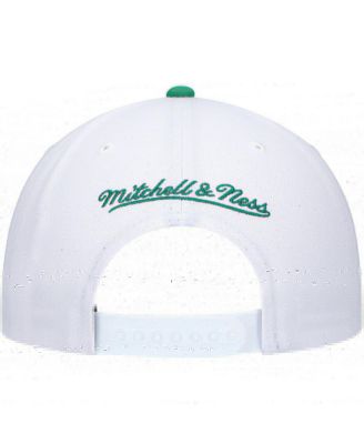 Men's White, Green Boston Celtics Hardwood Classics Core 2-Tone 2.0 Pro Snapback Hat
