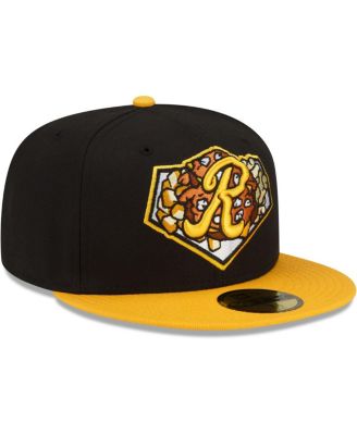 Men's Black, Gold Rochester Red Wings Theme Night 59FIFTY Fitted Hat