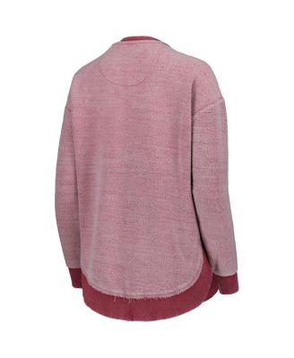 Women's Cardinal Arkansas Razorbacks Ponchoville Pullover Sweatshirt