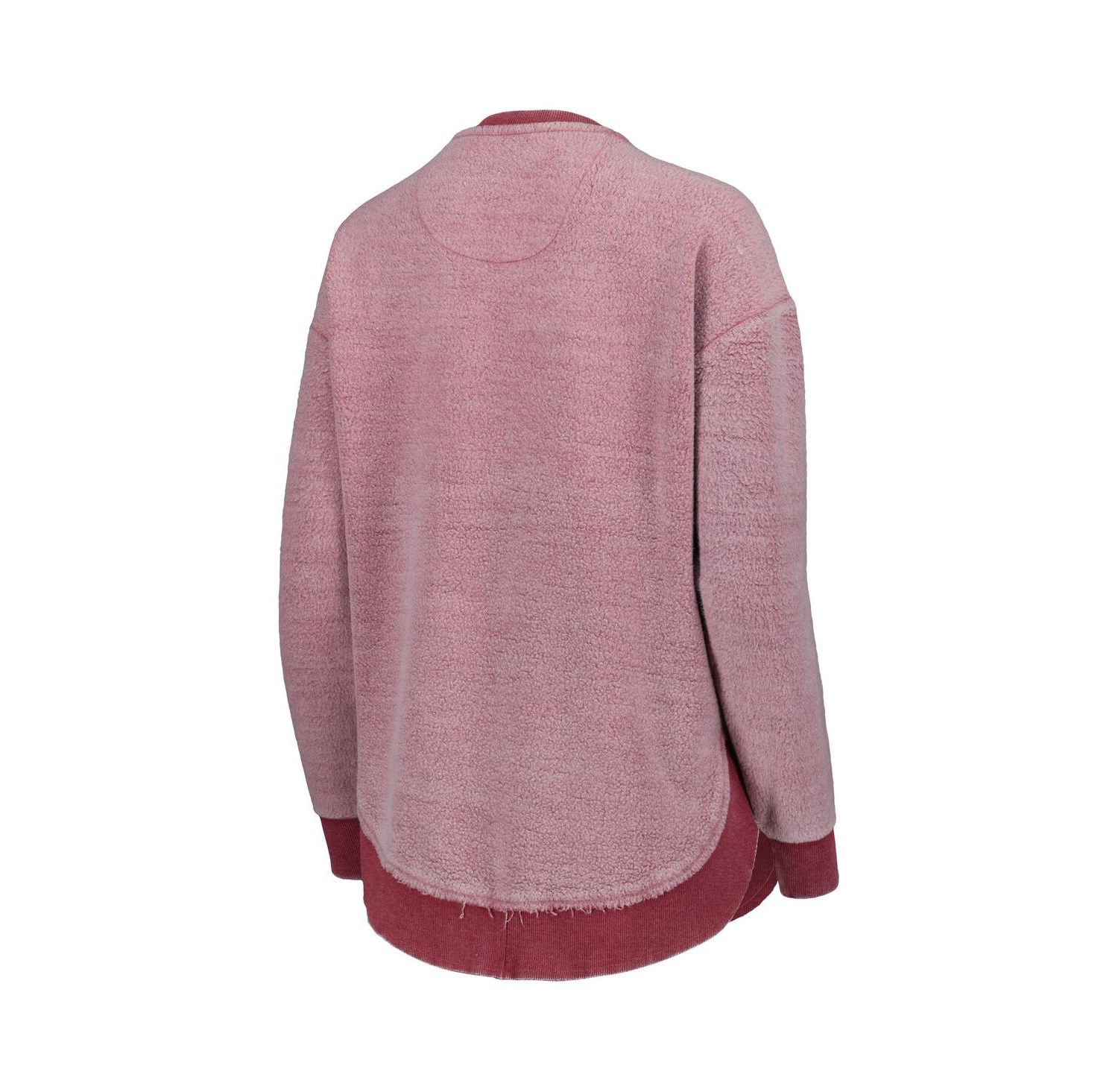 Women's Cardinal Arkansas Razorbacks Ponchoville Pullover Sweatshirt
