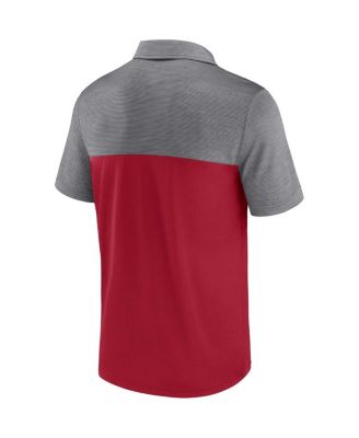 Men's Crimson, Gray Oklahoma Sooners Polo Shirt