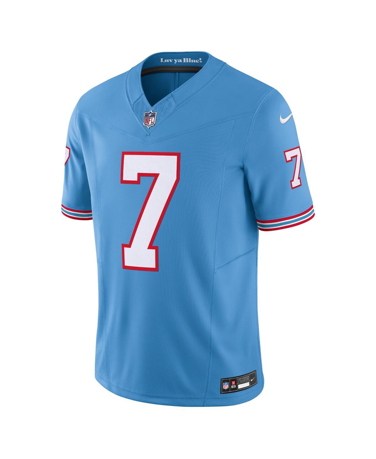 Men's Nike Malik WillisTennessee Titans Oilers Throwback Vapor F.u.s.e. Limited Jersey - Light Blue