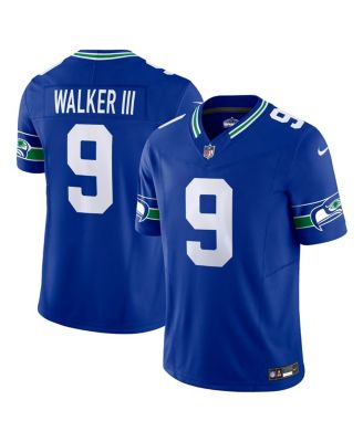 Men s Nike Kenneth Walker III Royal Seattle Seahawks Throwback Vapor F.U.S.E. Limited Jersey Macy s