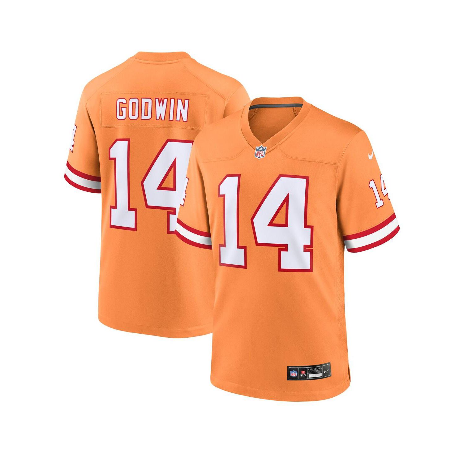 Men's Chris Godwin Orange Tampa Bay Buccaneers Throwback Game Jersey
