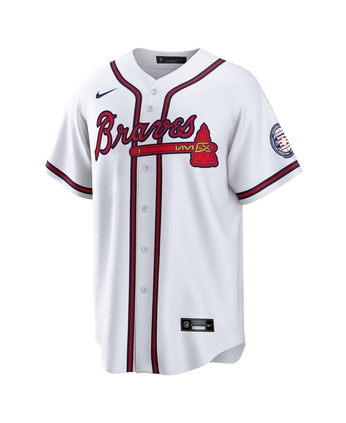 Men's Nike Fred McGriffAtlanta Braves 2023 Hall of Fame Patch Inline Replica Jersey - White