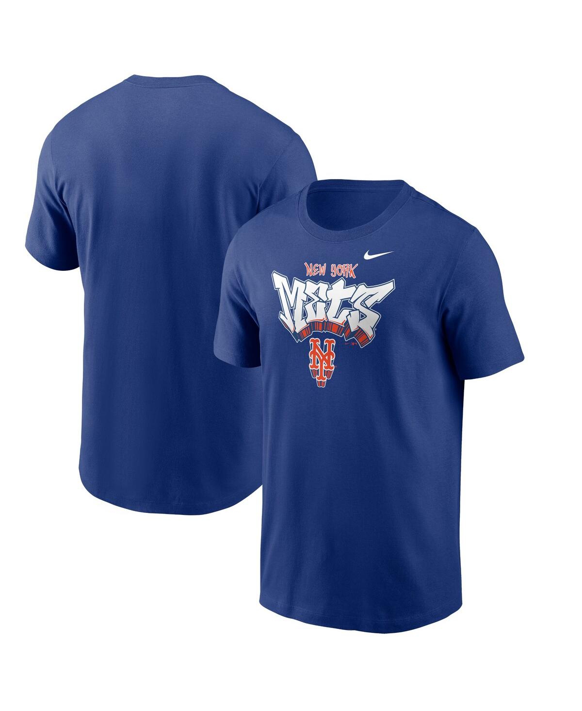 Nike New York Mets Hometown  Men's Mlb T-shirt In Blue