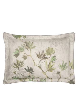 ABAKUHAUS Botanica Federe Cuscini Stampata, Aqua Color Palette Branch, Decorativo e Dimensioni Standard, 80 cm x 40 cm, Viola Blu Aqua