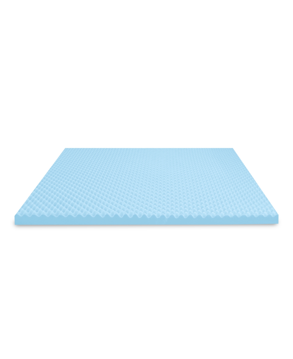 Prosleep 2.5" Gel-infused Convoluted Memory Foam Mattress Topper, King In White