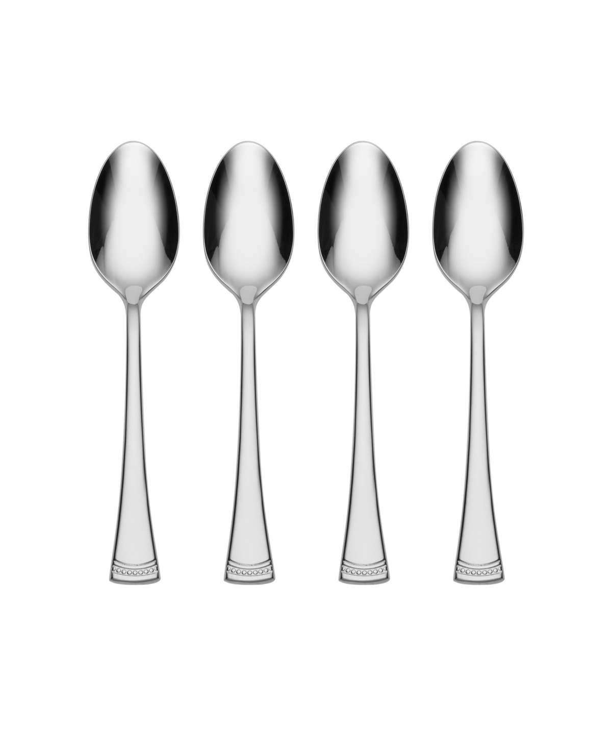 Shop Lenox Portola Cocktail Spoons, Set Of 4 In Metallic And Stainless