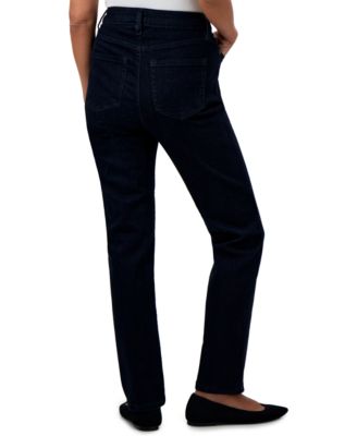 Petite High-Rise Straight-Leg Jeans, Created for Macy's