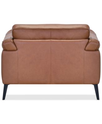 Keery 49" Leather Chair, Created for Macy's