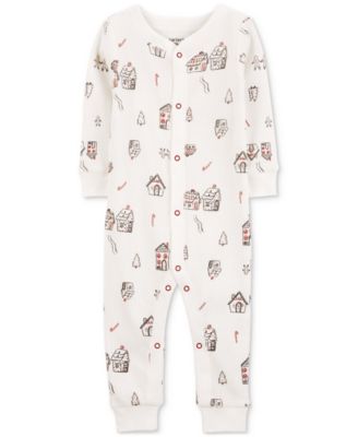 Carter's - Baby Gingerbread Thermal Footless Pajamas
