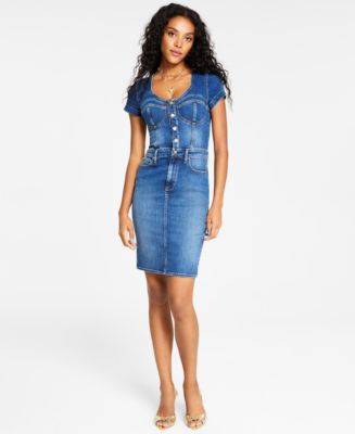 GUESS Originals Utility Denim Zip Dress | GUESS