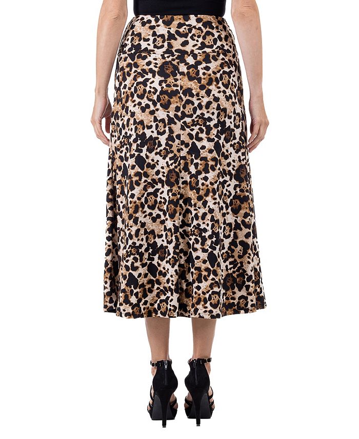 24seven Comfort Apparel Women's Print Maxi Skirt - Macy's