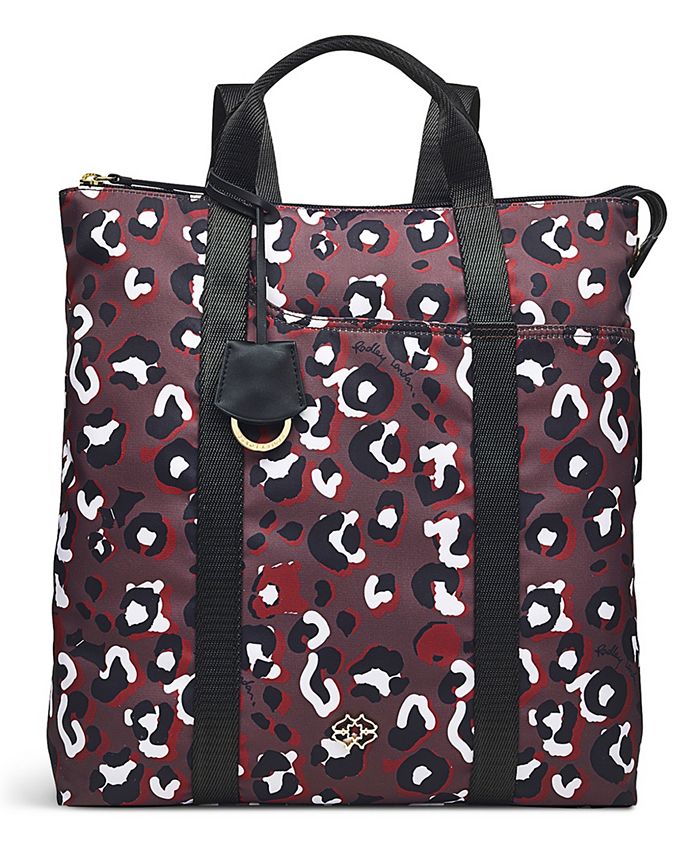 Radley London Radley 24 7 Leopard Medium Zip Top Backpack Macy s