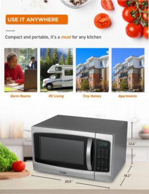 1.3 Cu. Ft. Counter Top Microwave,Stainless Steel