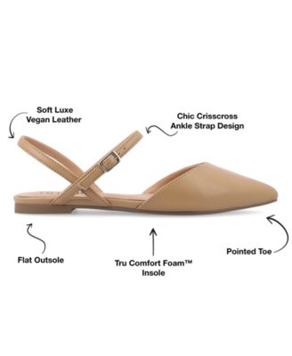 Women's Martine Strappy Pointed Toe Flats