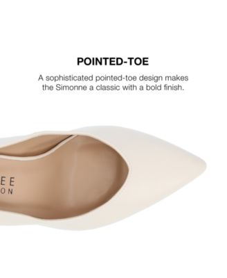 Women's Simonne Block Heel Pointed Toe Pumps