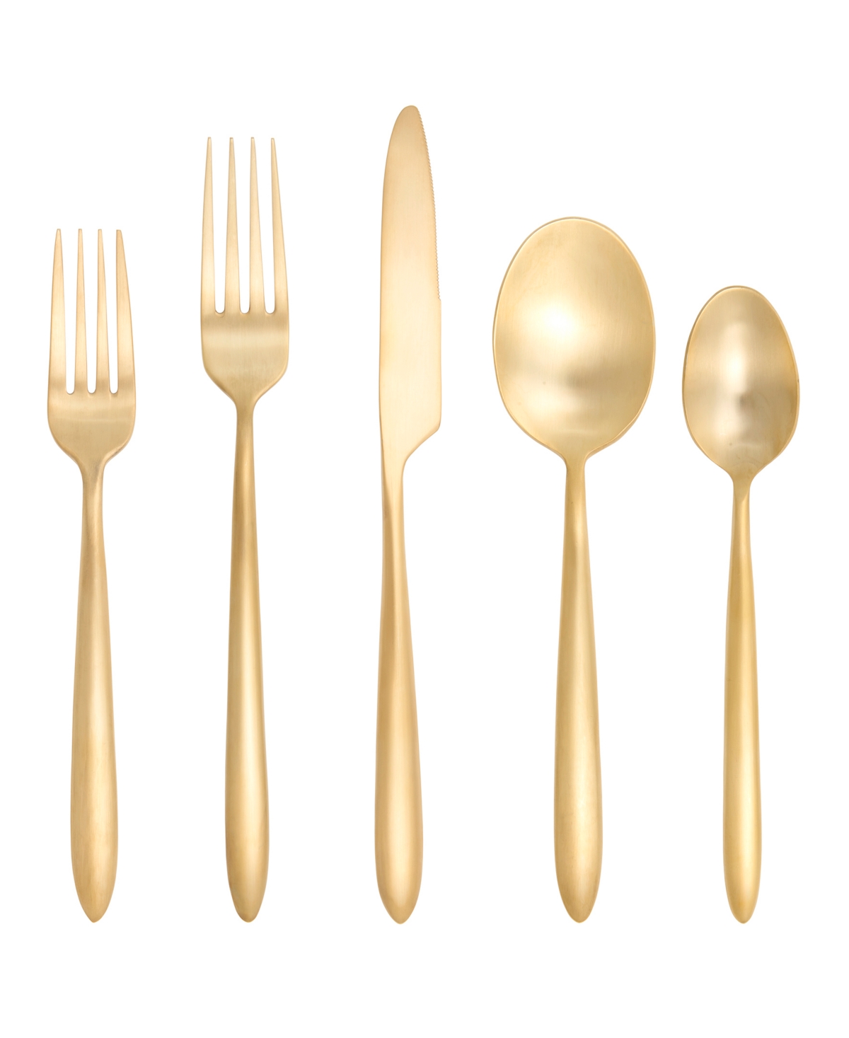 Shop Fortessa Velo Brushed 20-piece Place Setting In Gold