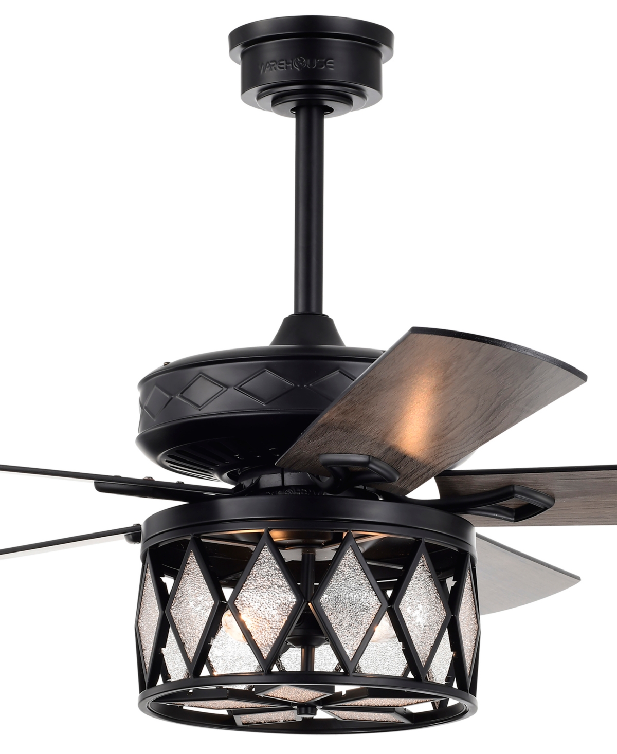 Home Accessories Jescha 52" 2-light Indoor Ceiling Fan With Light Kit And Remote In Matte Black
