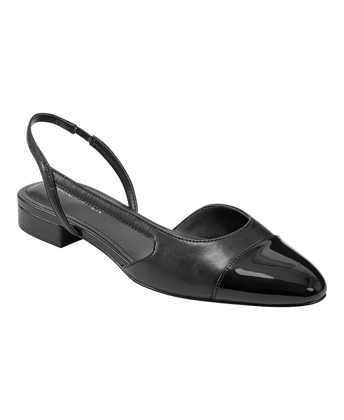 Marc Fisher Women s Dela Closed Toe Slingbacks Dress Flats Macy s