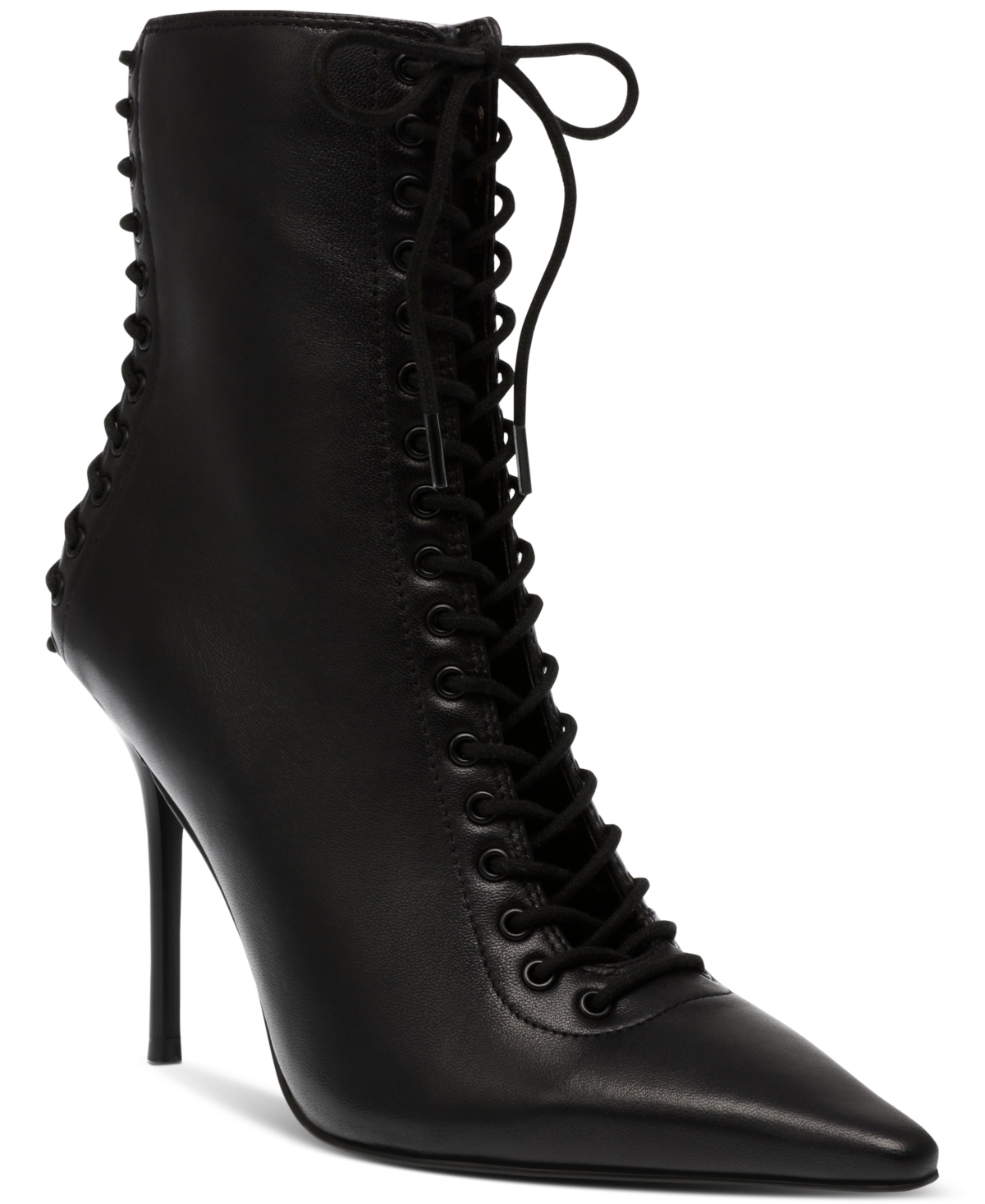 Steve Madden Women's Allnight Laceup Stiletto Dress Booties In Black