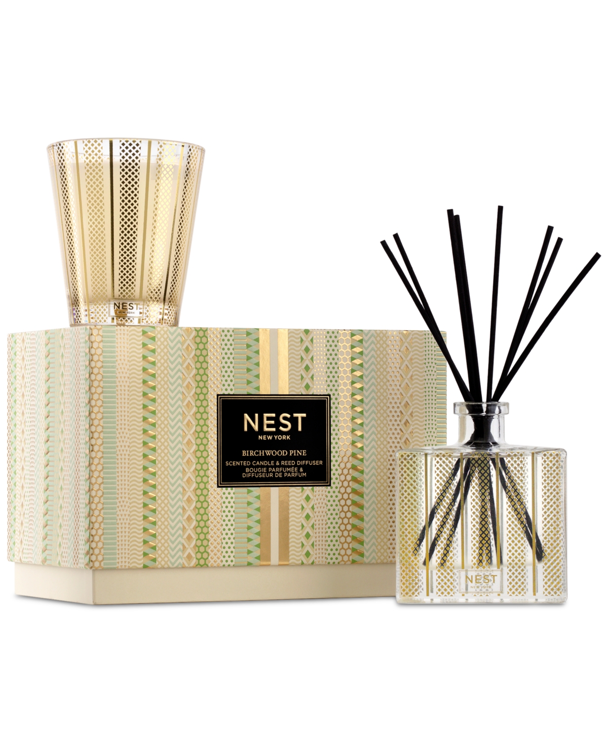 2-Pc. Birchwood Pine Candle & Reed Diffuser Gift Set