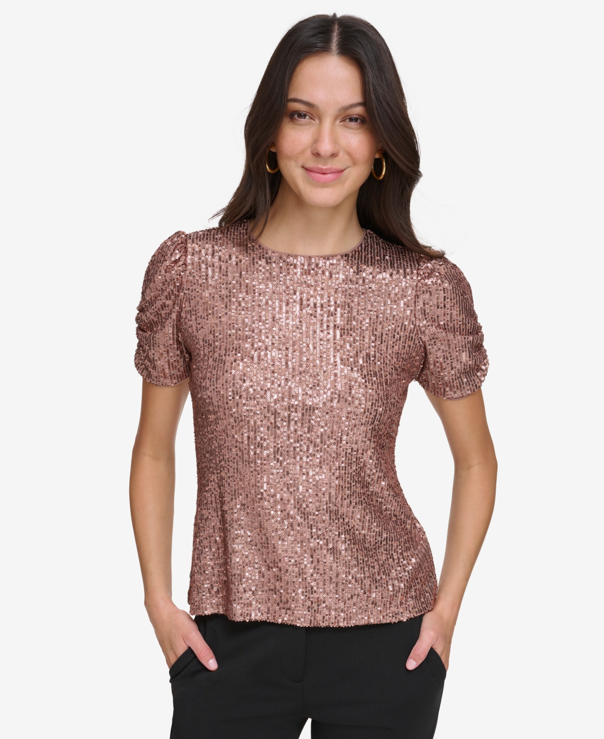 Dkny sequin online top