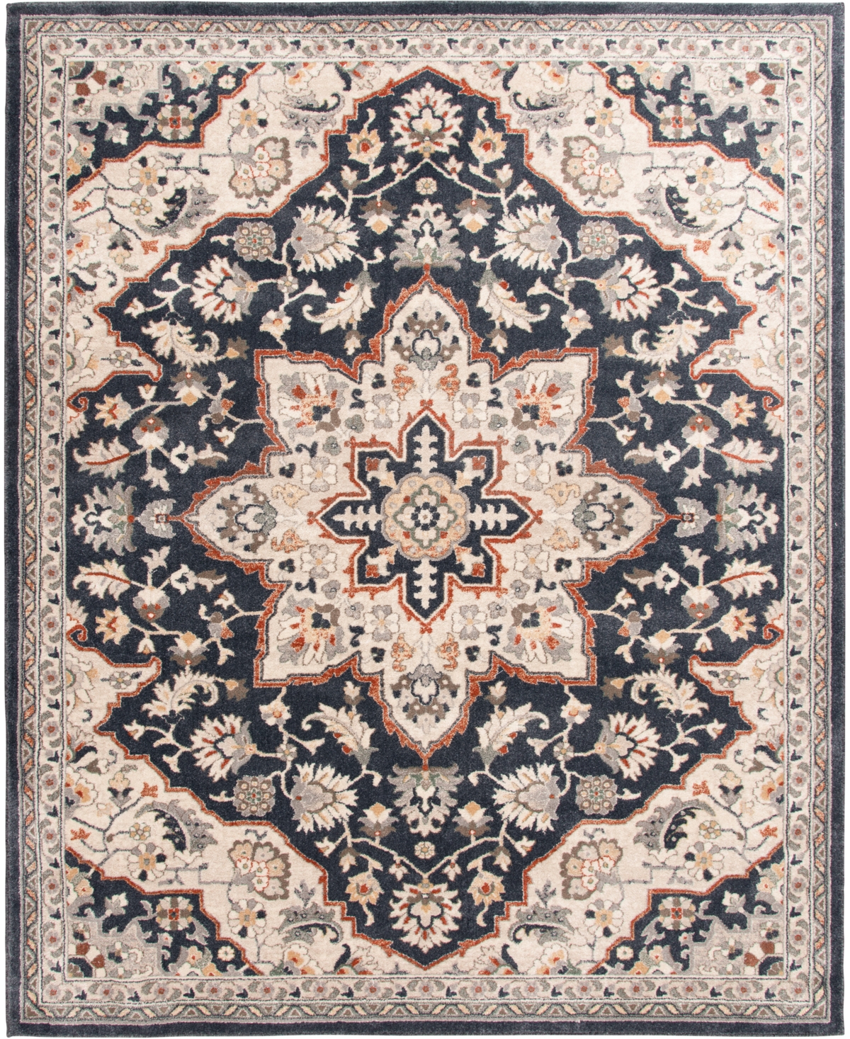 Km Home Poise Pse-7230 7'10" X 9'10" Area Rug In Blue