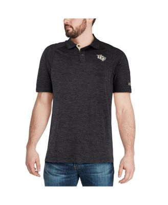 Men's Heathered Black UCF Knights Down Swing Polo Shirt